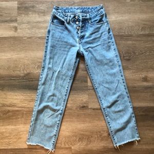 Brandy Melville medium wash mom jeans